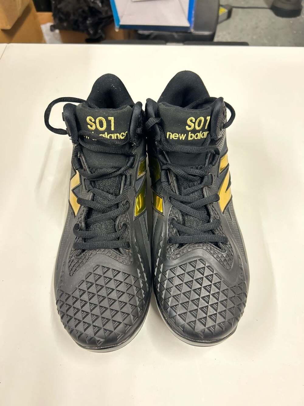 New Balance FuelCell Ohtani 1 Metal Baseball Cleats - Black/Metallic Gold MSHOBK